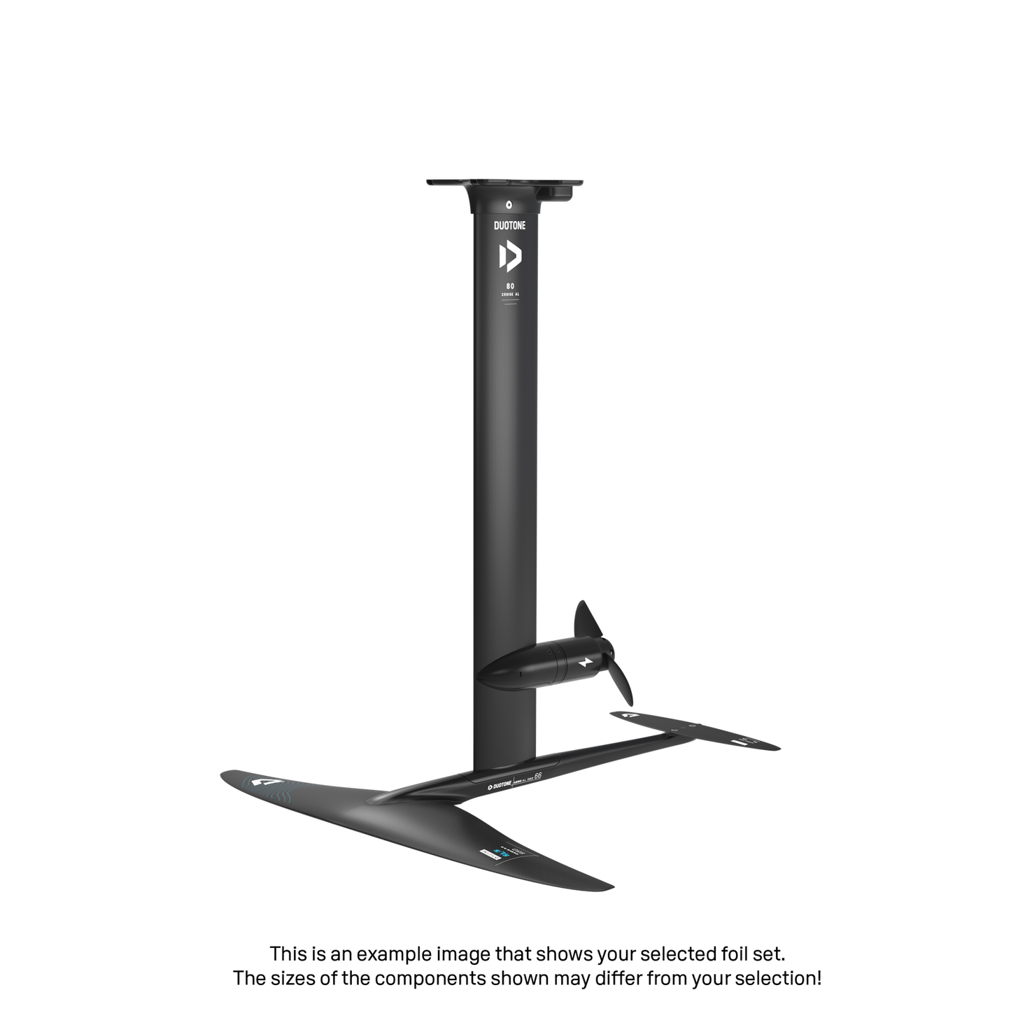 eMast AL Cruise Set 80 Fuselage Aero AL 3BS 66 Front Wing Carve 3.0 SLS 950 Back Wing Stabilizer PX 175 Adapter Fuselage - Duotone Onesize