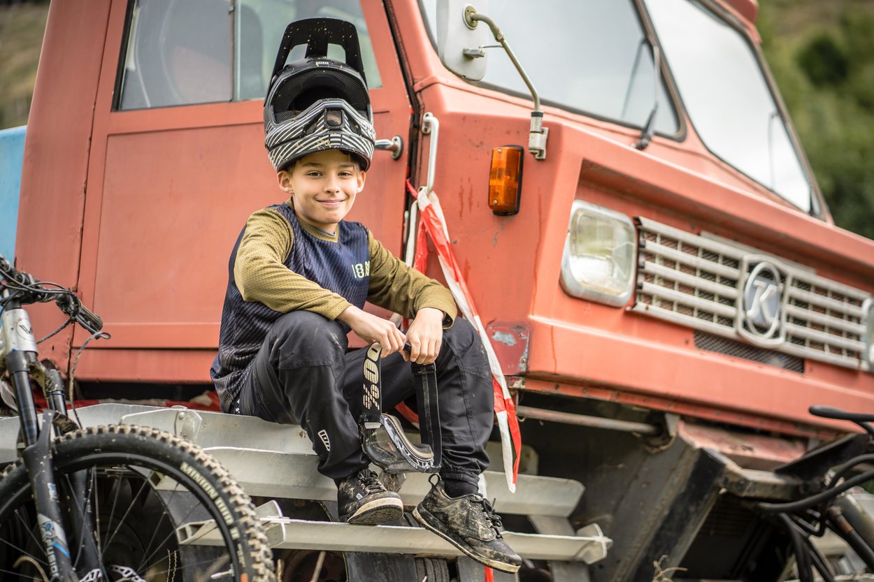 Pantaloni MTB Scrub Amp BAT per bambini